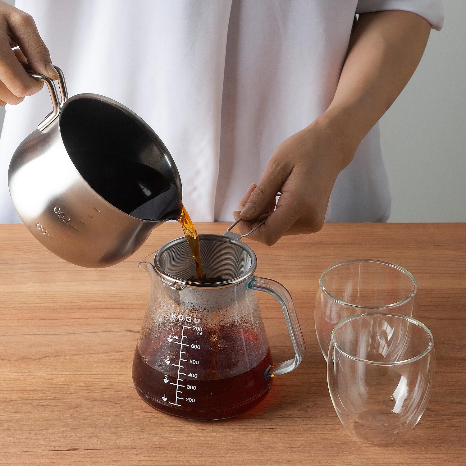 Kogu Stainless Steel Tea Leaf Strainer Deep Stainless Steel Mesh Sieve - Image 2