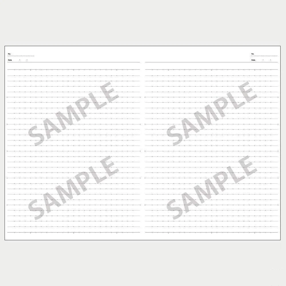 Kokuyo B5 Lined Notebook 7mm Horizontal Lined Paper with Dots (Set of 5) - Image 4