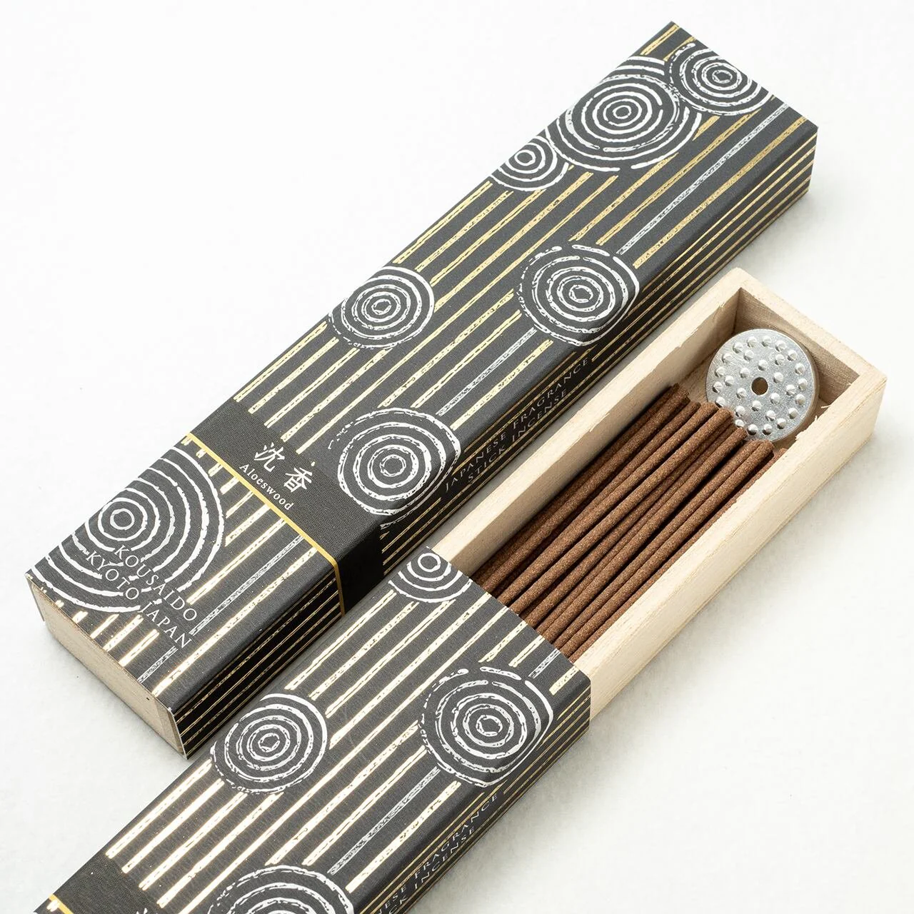 Kousaido Agarwood Oud Rich Fragrance Incense Sticks & Holder 40 ct. - Image 2