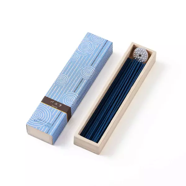Kousaido Sweet Vanilla Long Incense Sticks In Wooden Box 40 ct. - Image 3