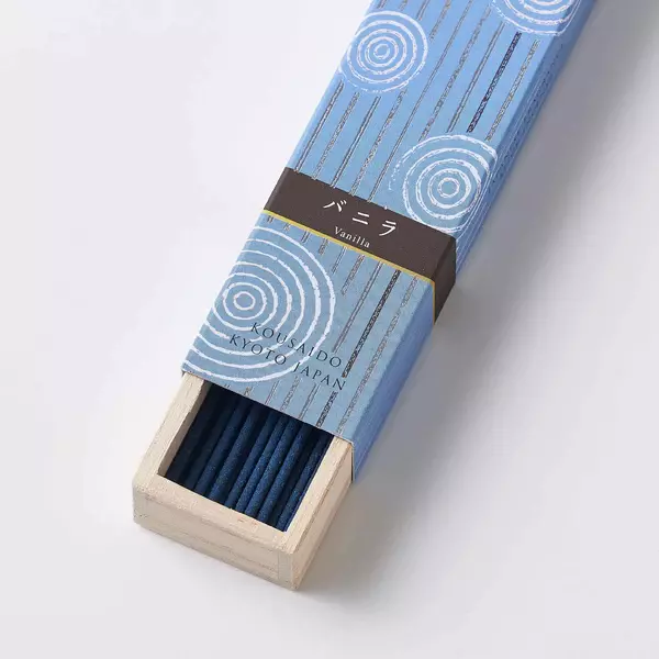 Kousaido Sweet Vanilla Long Incense Sticks In Wooden Box 40 ct. - Image 4