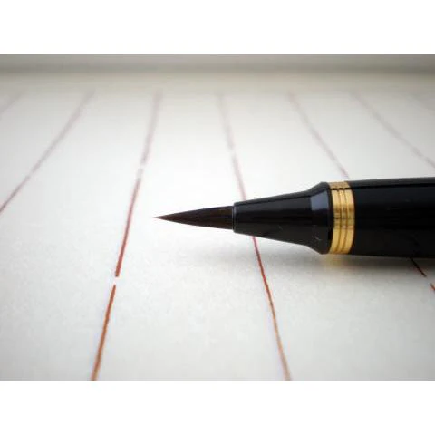 Kuretake Handcrafted Calligraphy Brush Pen Tortoise Shell Pattern - Image 5