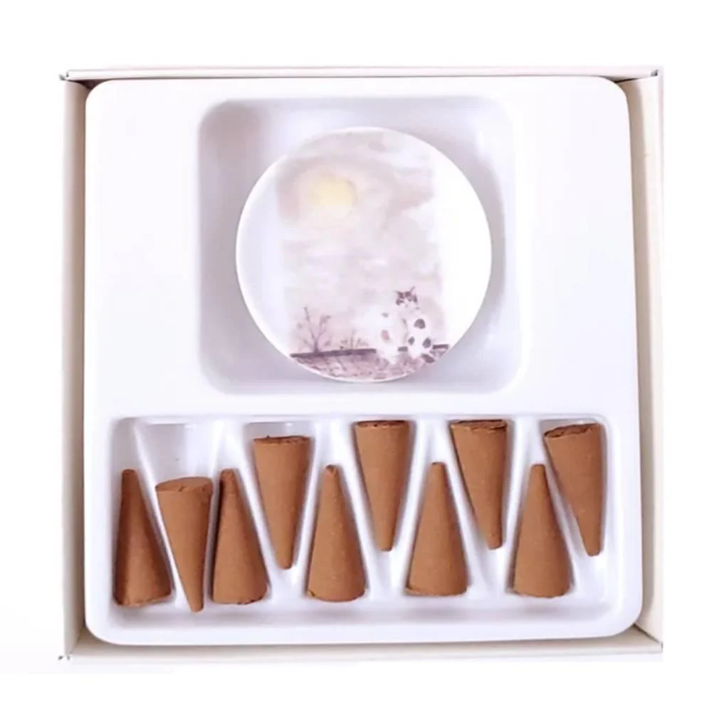 Late Autumn Scent Incense Cones Set With Burner (10 Cones) - Image 4