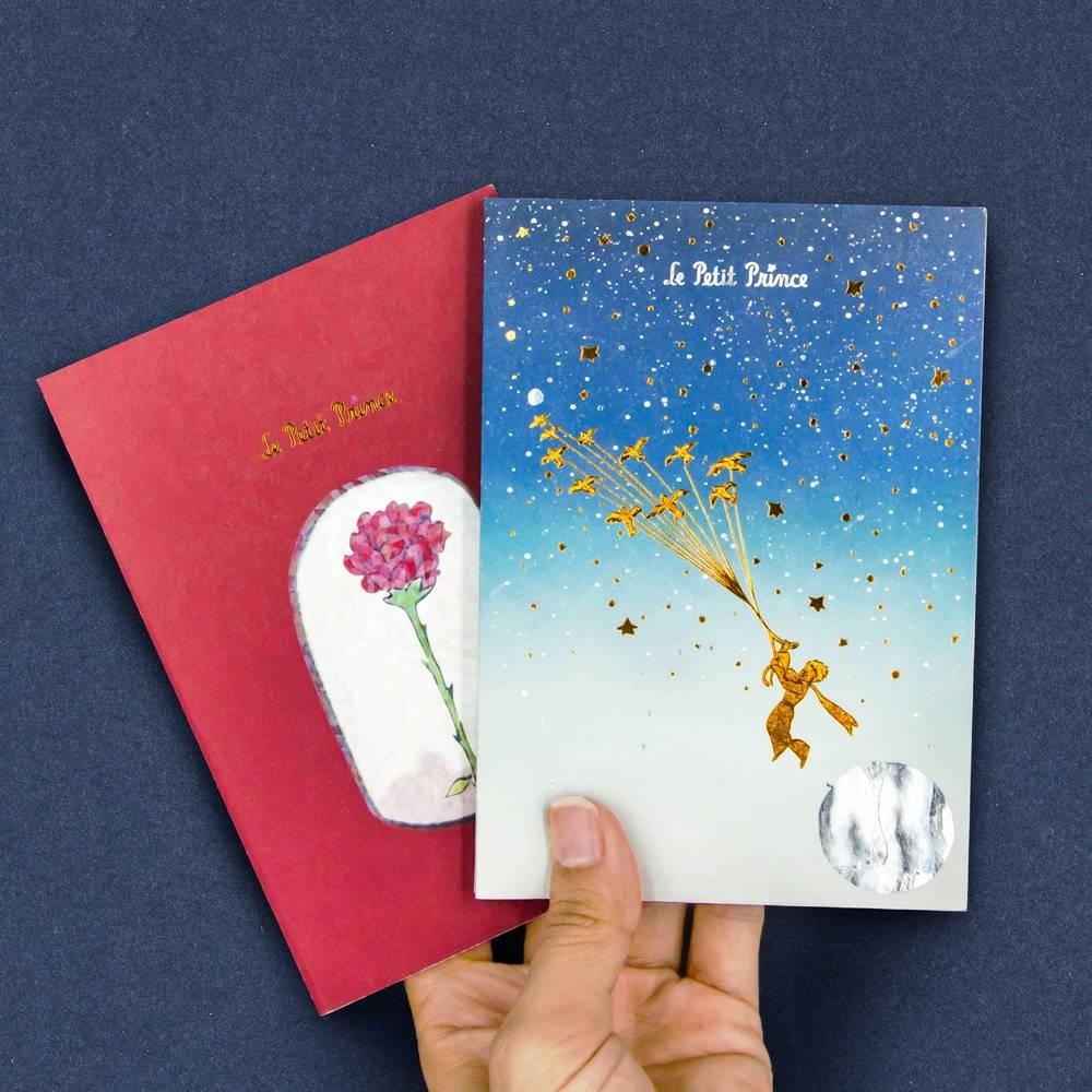 Le Petit Prince Pocket Notebook Foil Stamped Starry Design A6 - Image 5