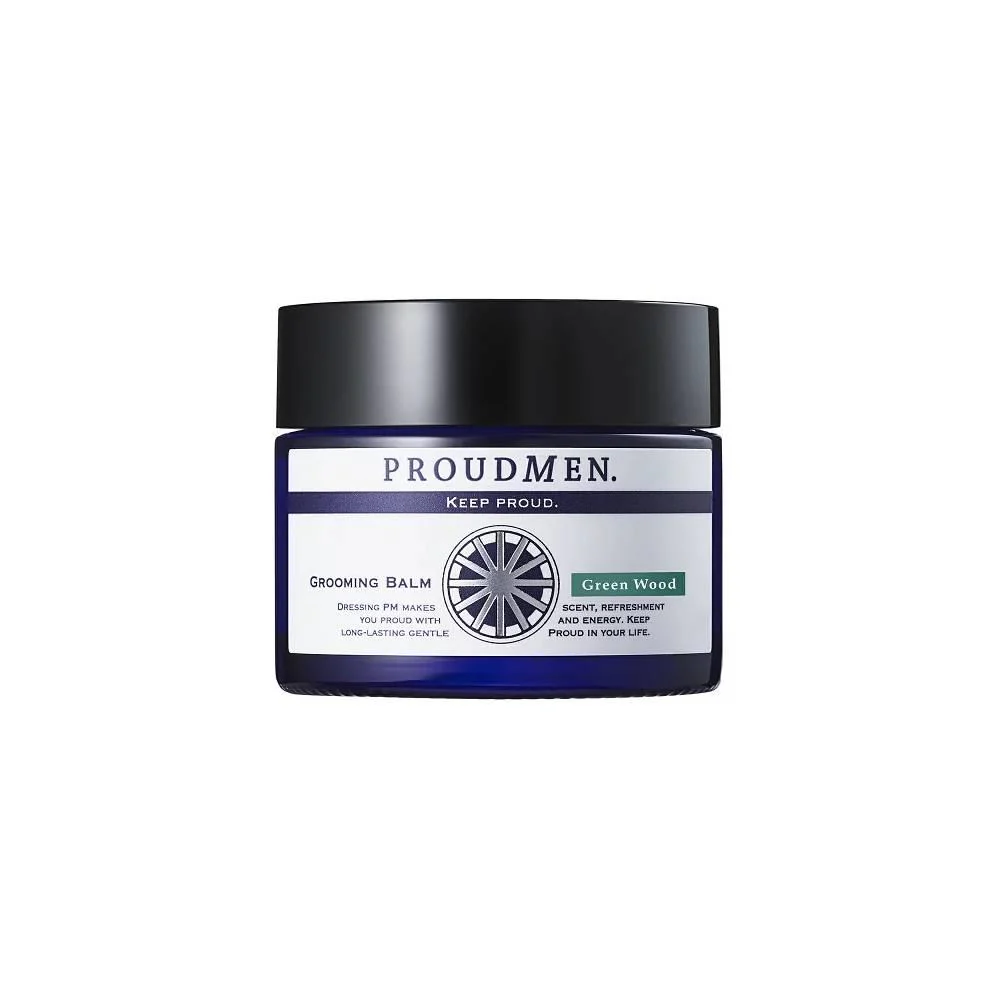 Proudmen Men's Grooming Balm Green Wood Fragrance Cream 40g