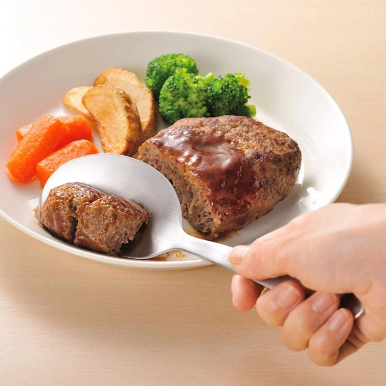 Leye Scooping Knife Serrated Edge Serving Spoon 210mm - Image 2