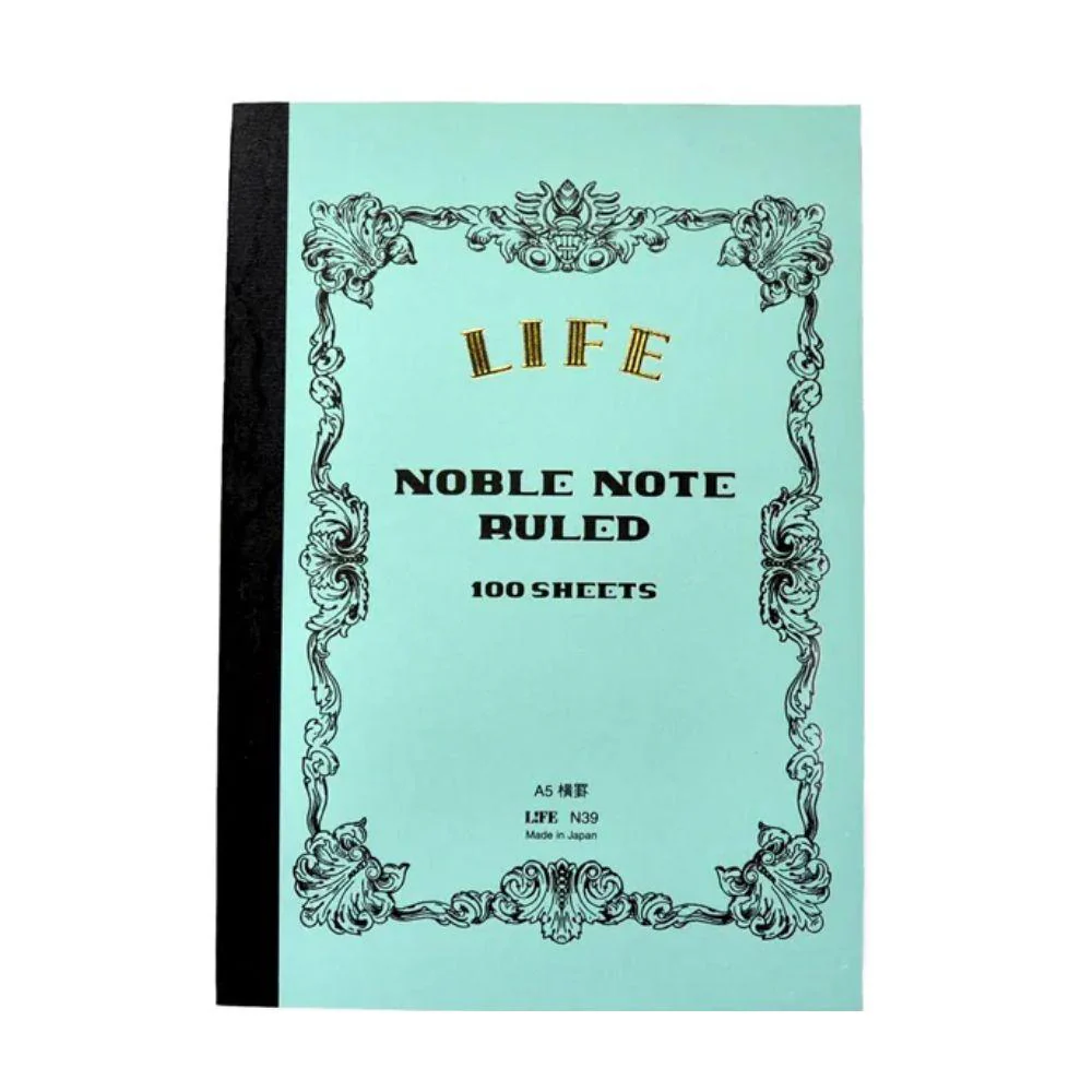 Life Noble Notebook A5 College Ruled 8mm N39 (100 Pages)