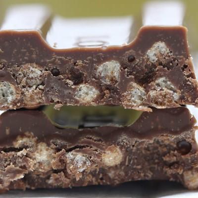 Lotte Crunky Chocolate Crispy Malt Puff Chocolate Block 45g (Pack of 5) - Image 3