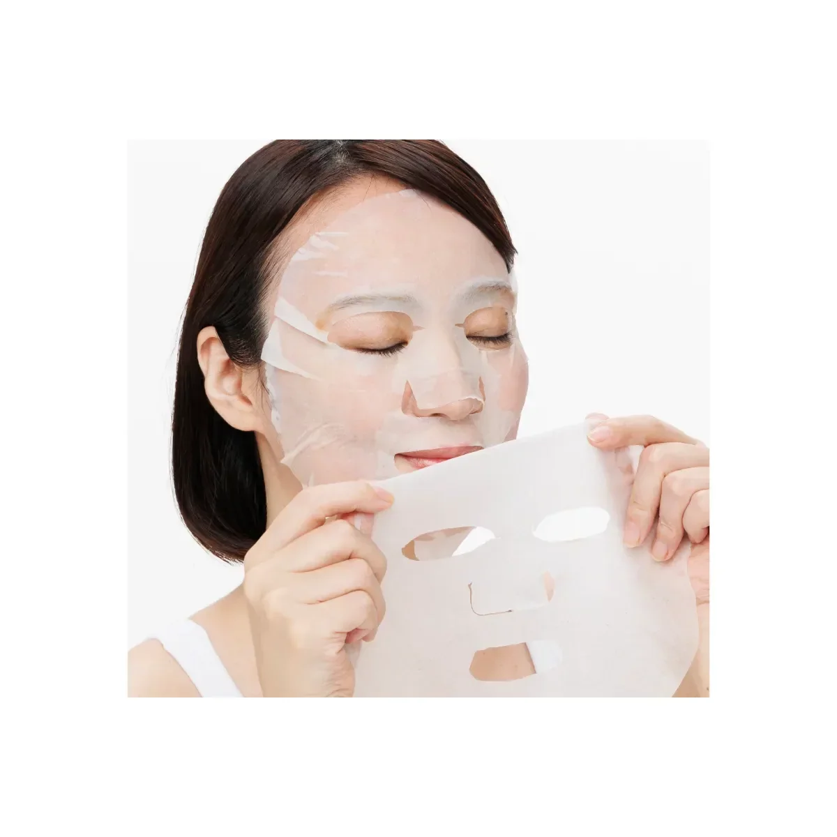 Lululun Pure Pink Everys Daily Facial Mask for Dry Skin 7 Sheets - Image 3