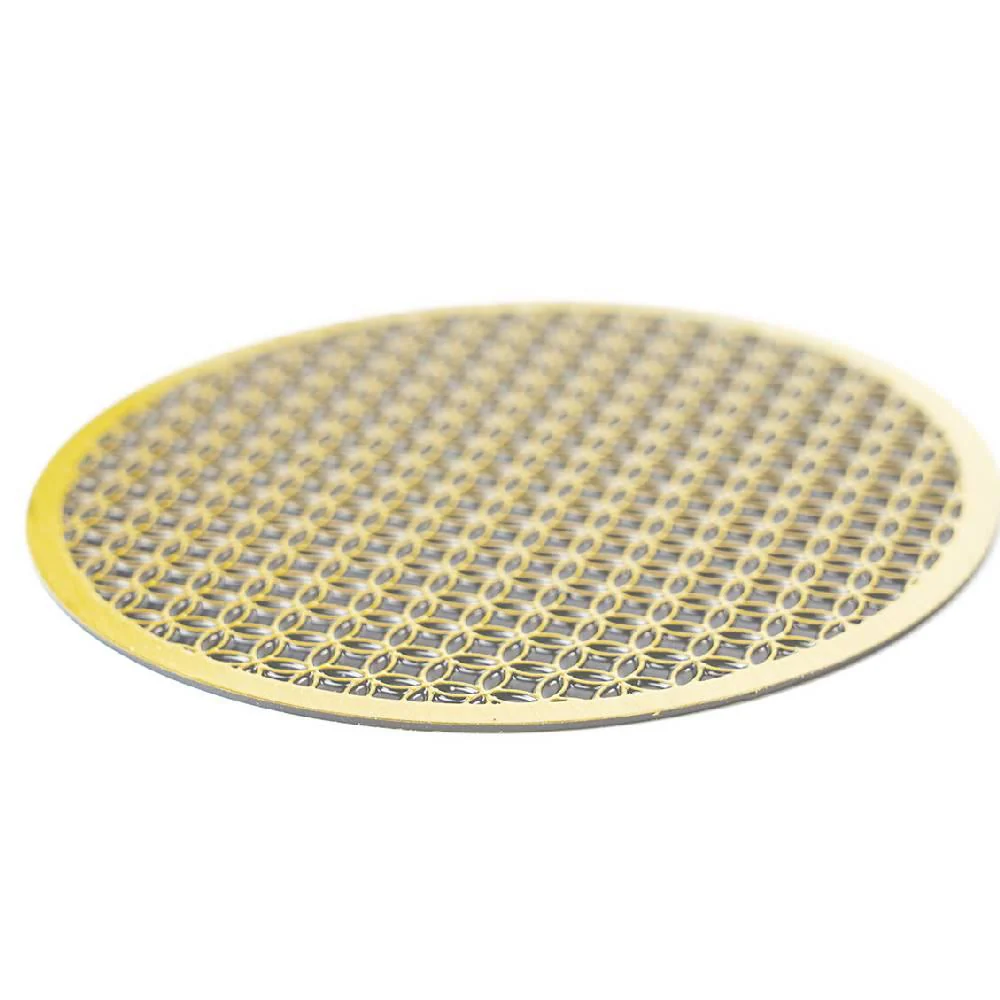 Luxury Brass Coaster Japanese Design Shippo Circles Pattern φ8.6cm - Image 3
