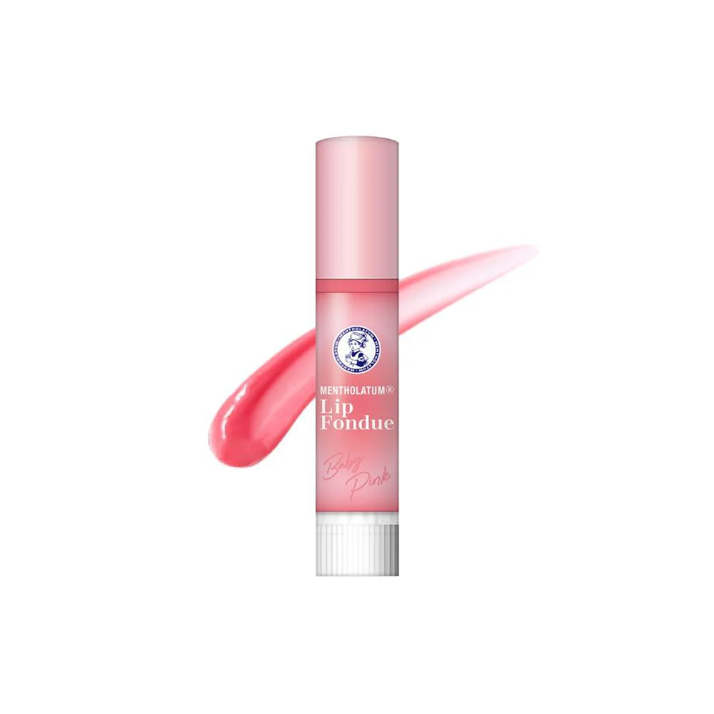 Mentholatum Lip Fondue Melty Lip Balm Baby Pink Lipstick 3.2g - Image 5