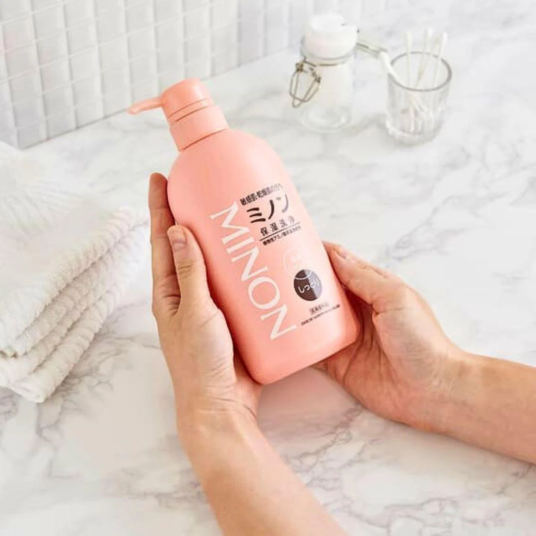 Minon Whole Body Wash Moisturizing Body Wash For Dry Skin 450ml - Image 3