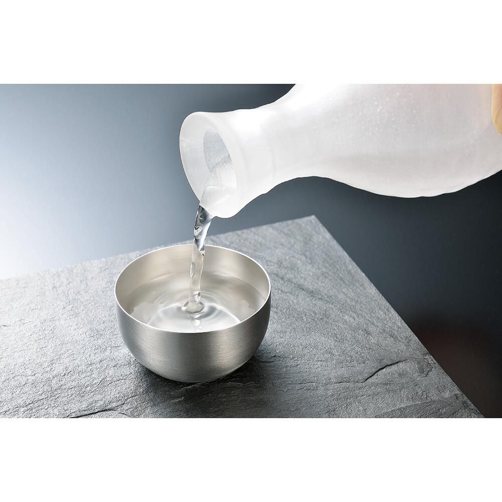 Mirror Finish Sake Cup Stylish Stainless Steel Cup For Nihonshu - Image 2