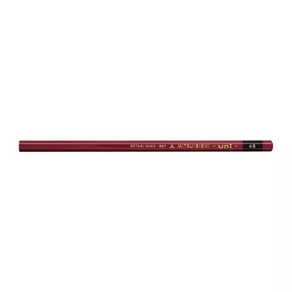 uni Mitsubishi Star Japanese Graphite Pencils 4B 12 Pieces - Image 3