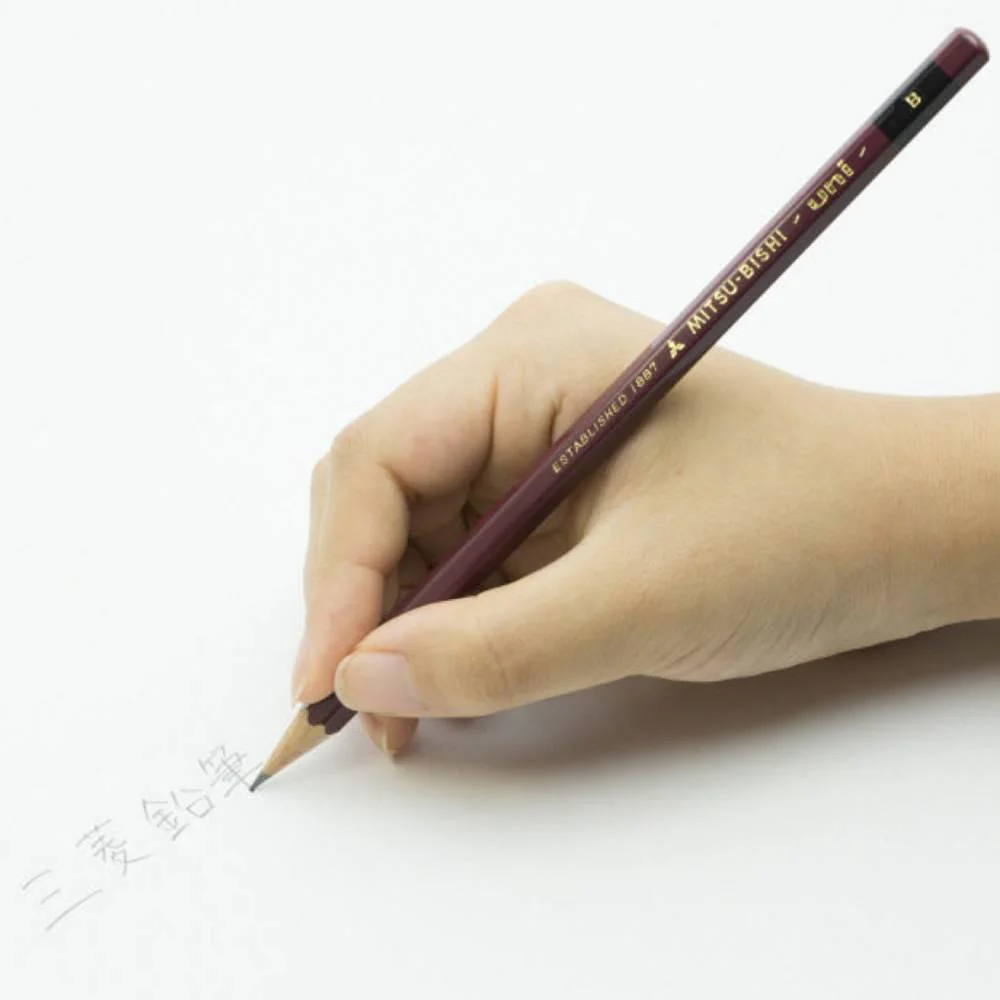 uni Mitsubishi Star Japanese Graphite Pencils B 12 Pieces - Image 2