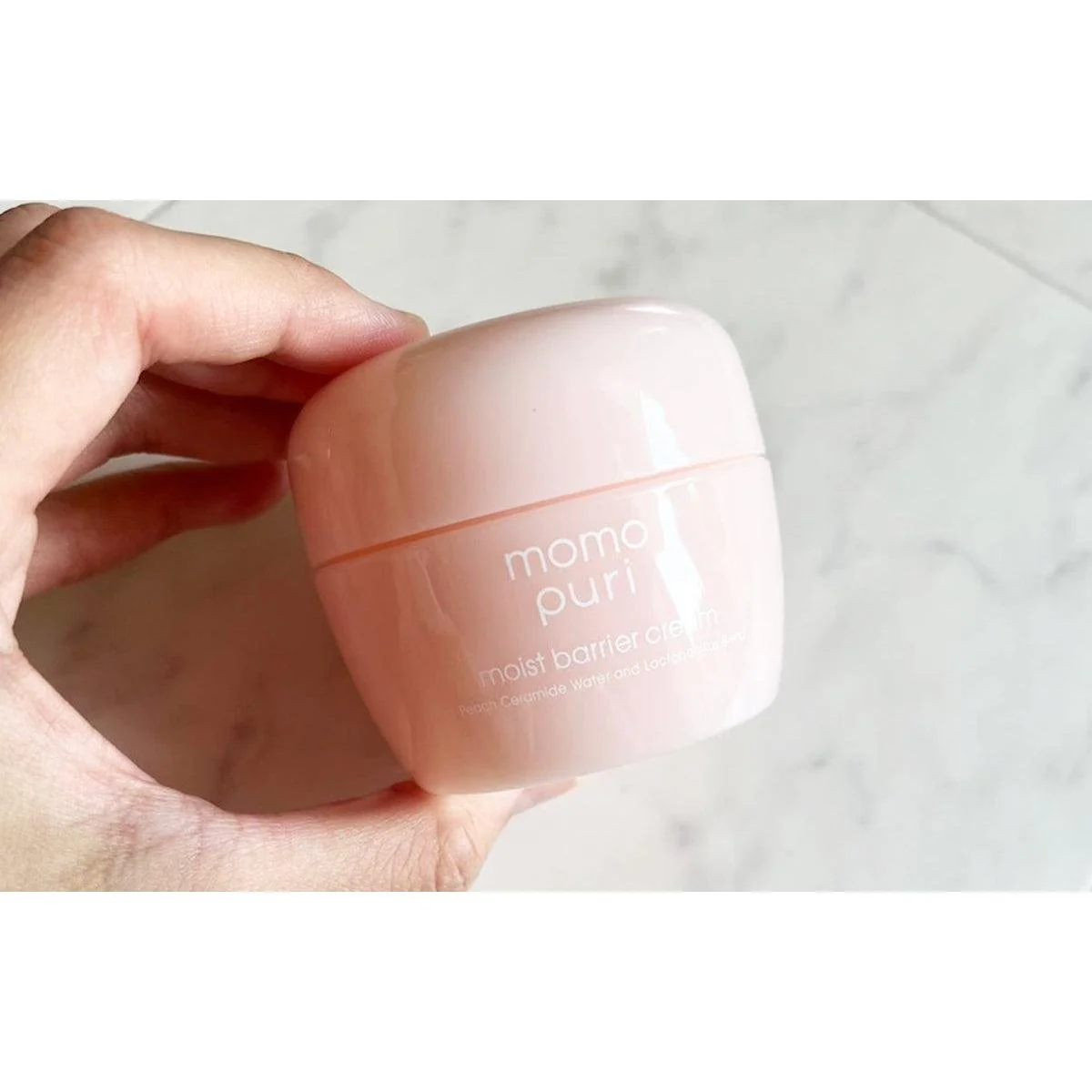 Momopuri Moisture Barrier Gel Cream Peach Ceramide Moisturizer 80g - Image 2