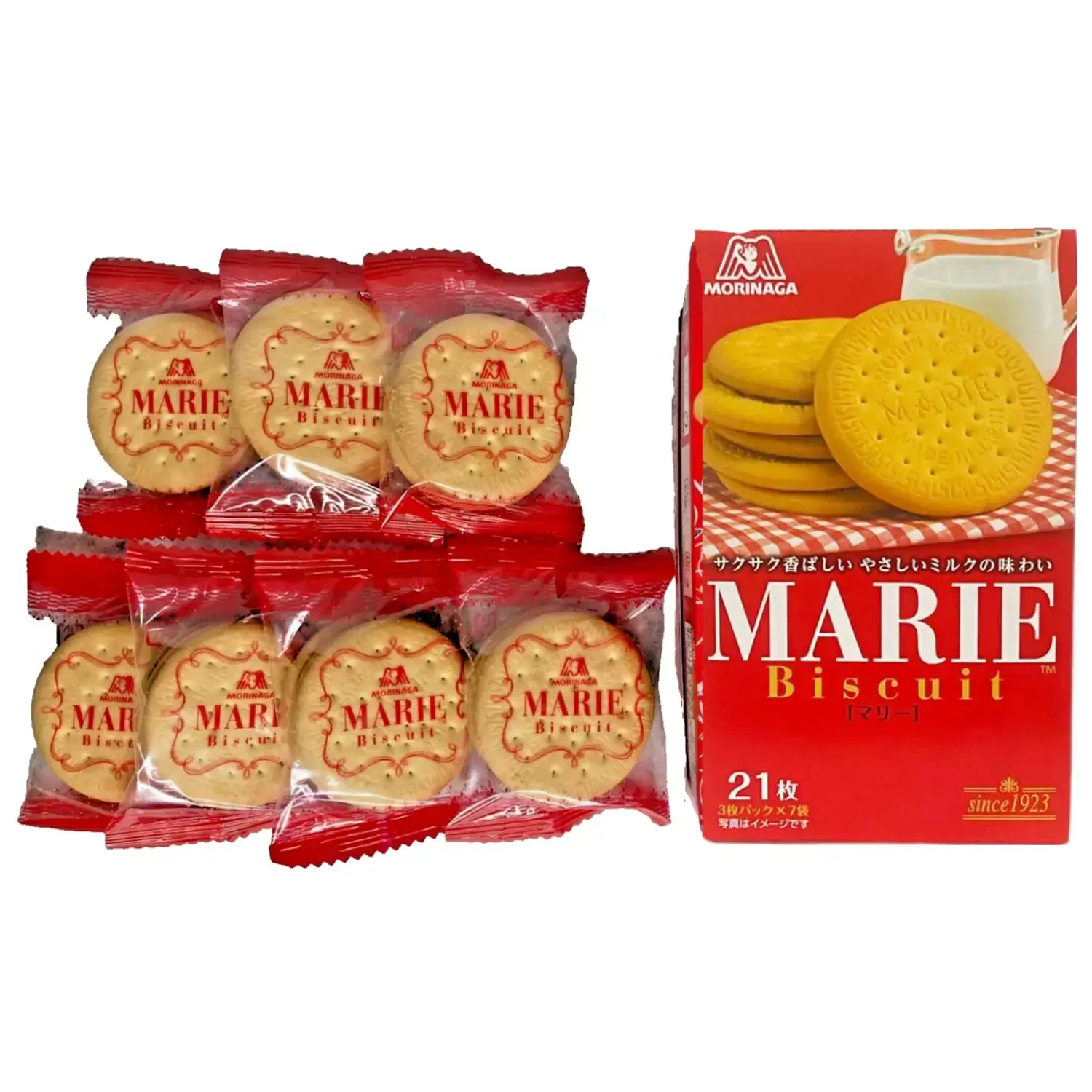 Morinaga Marie Biscuit Japanese Marie Cookies (Pack of 5) - Image 4
