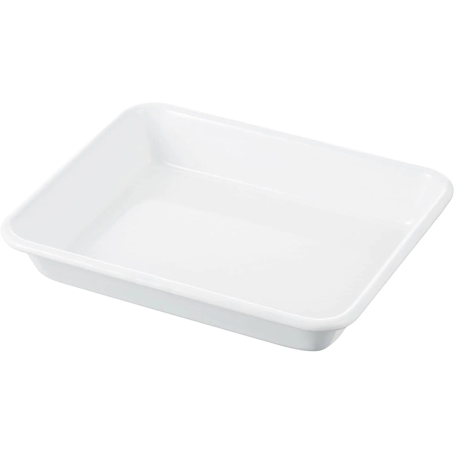 Noda Horo Japan White Enamel Tray Series Minimalist Tray - Image 4