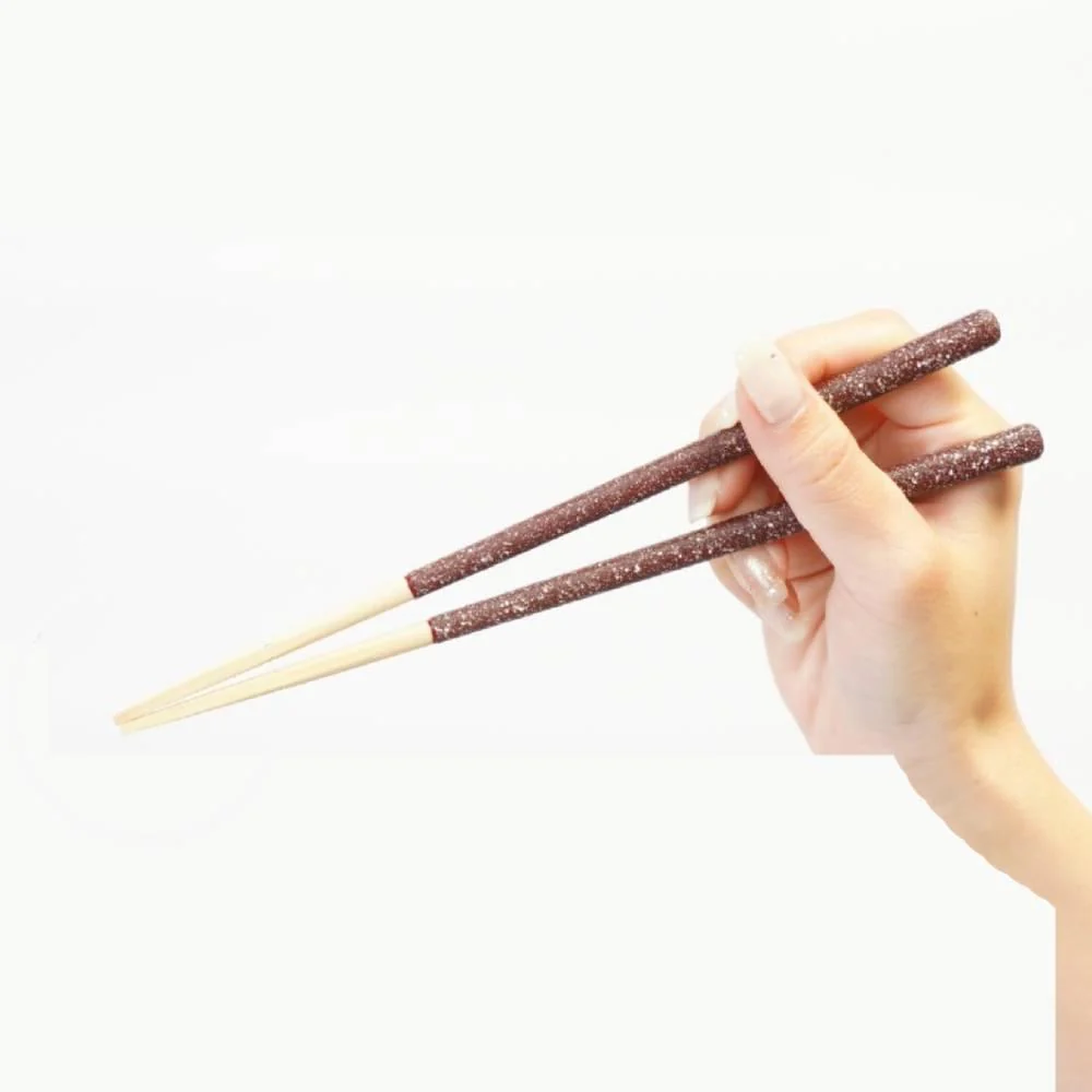 Pentagonal Chopsticks Patented Non-Slip Technology Terrazzo Brown 21cm - Image 2