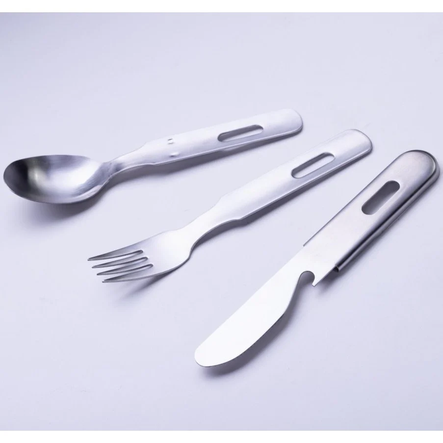 Ptygrace Compact 3pc Camping Cutlery Set Including Knife, Fork & Spoon - Image 7