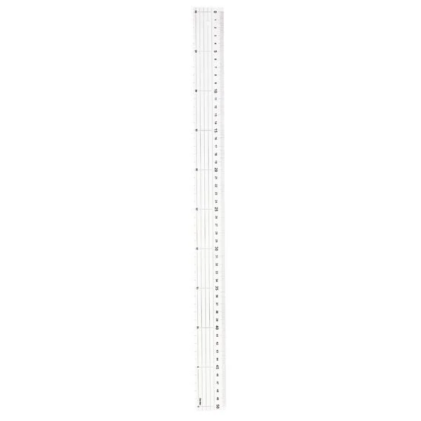 Raymay Metric Ruler With Stainless Steel Cutting Edge 50cm