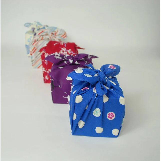 Seiran Furoshiki Flying Cranes Cotton Wrapping Cloth - Image 6