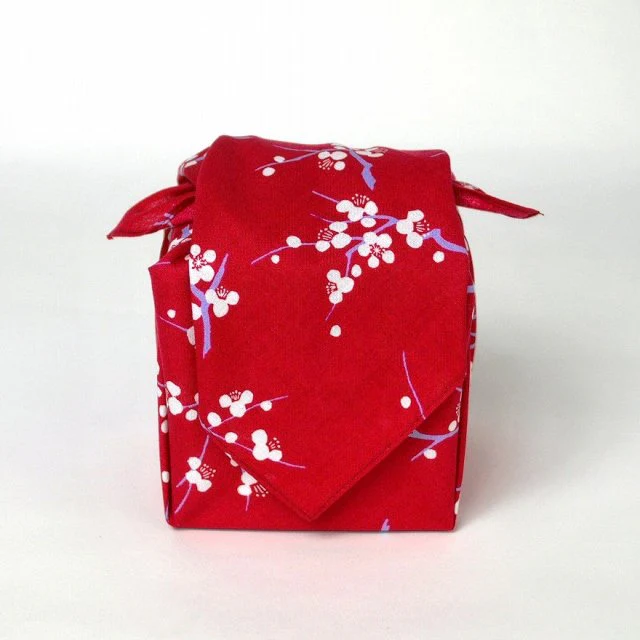 Seiran Furoshiki Ume Plum Blossom Cotton Wrapping Cloth - Image 6