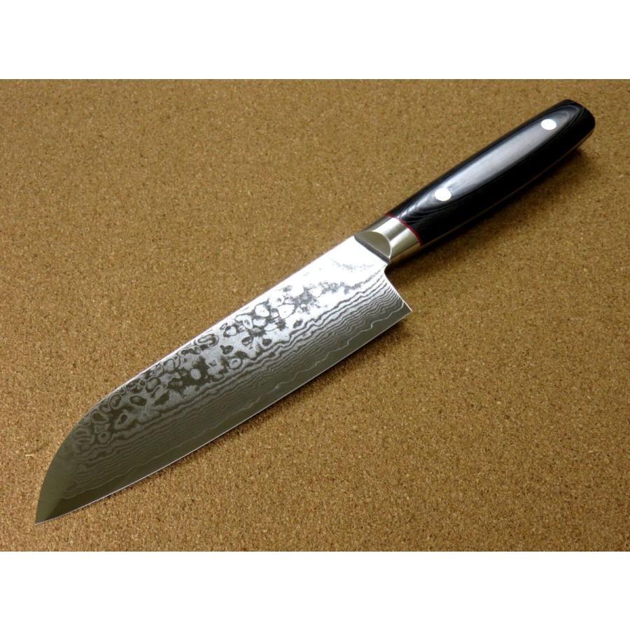Seki Kanetsugu Saiun 33-Layer Damascus Steel Santoku Knife 170mm - Image 5