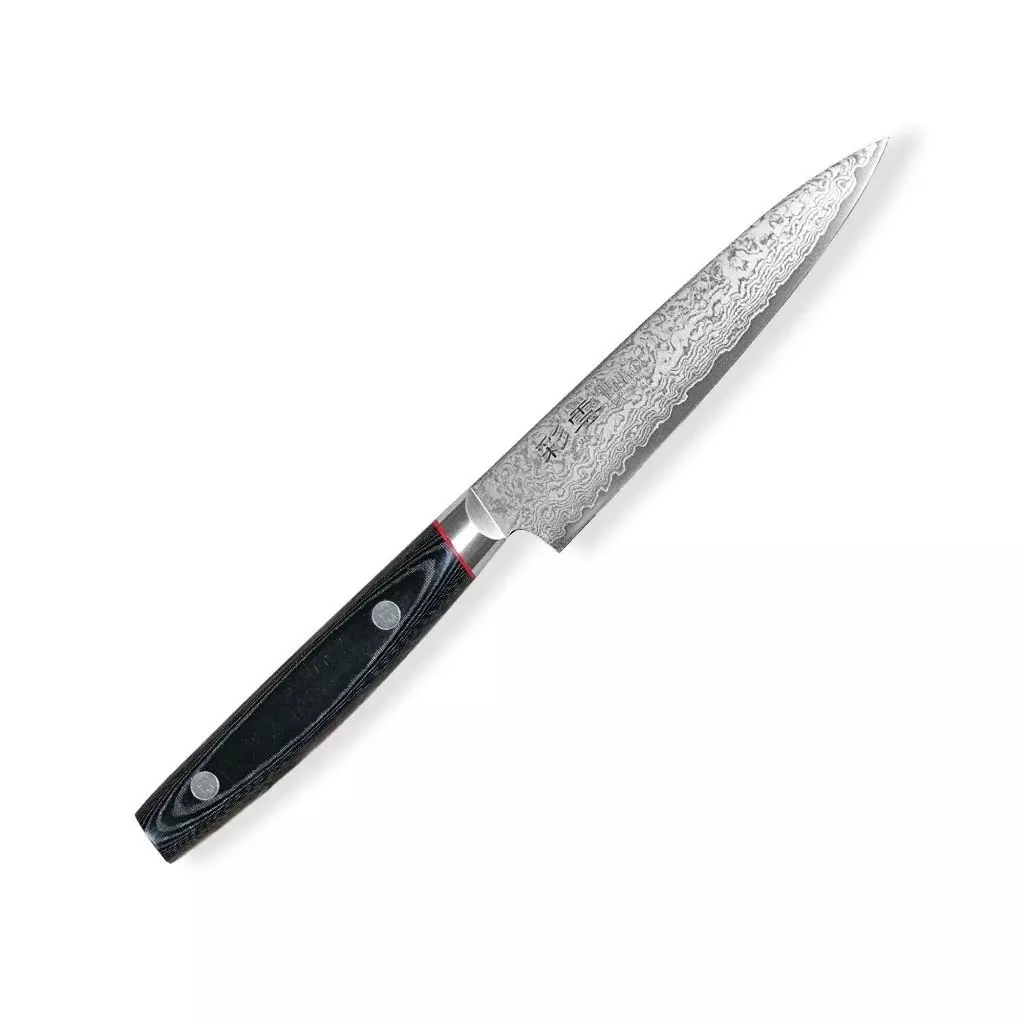 Seki Kanetsugu Saiun 33-Layer Damascus Steel Utility Knife 120mm