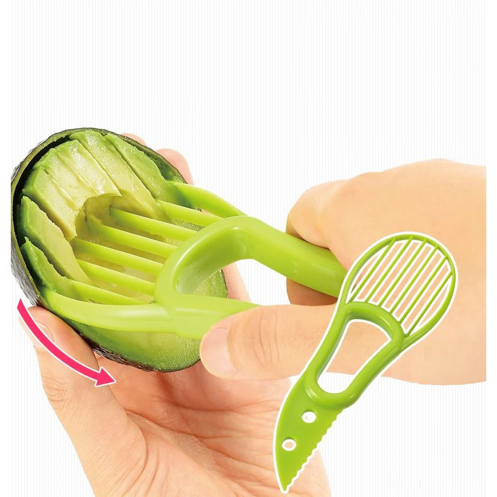 Shimomura Avocado Cutter All-In-One Avocado Slicing & Peeling Tool - Image 4