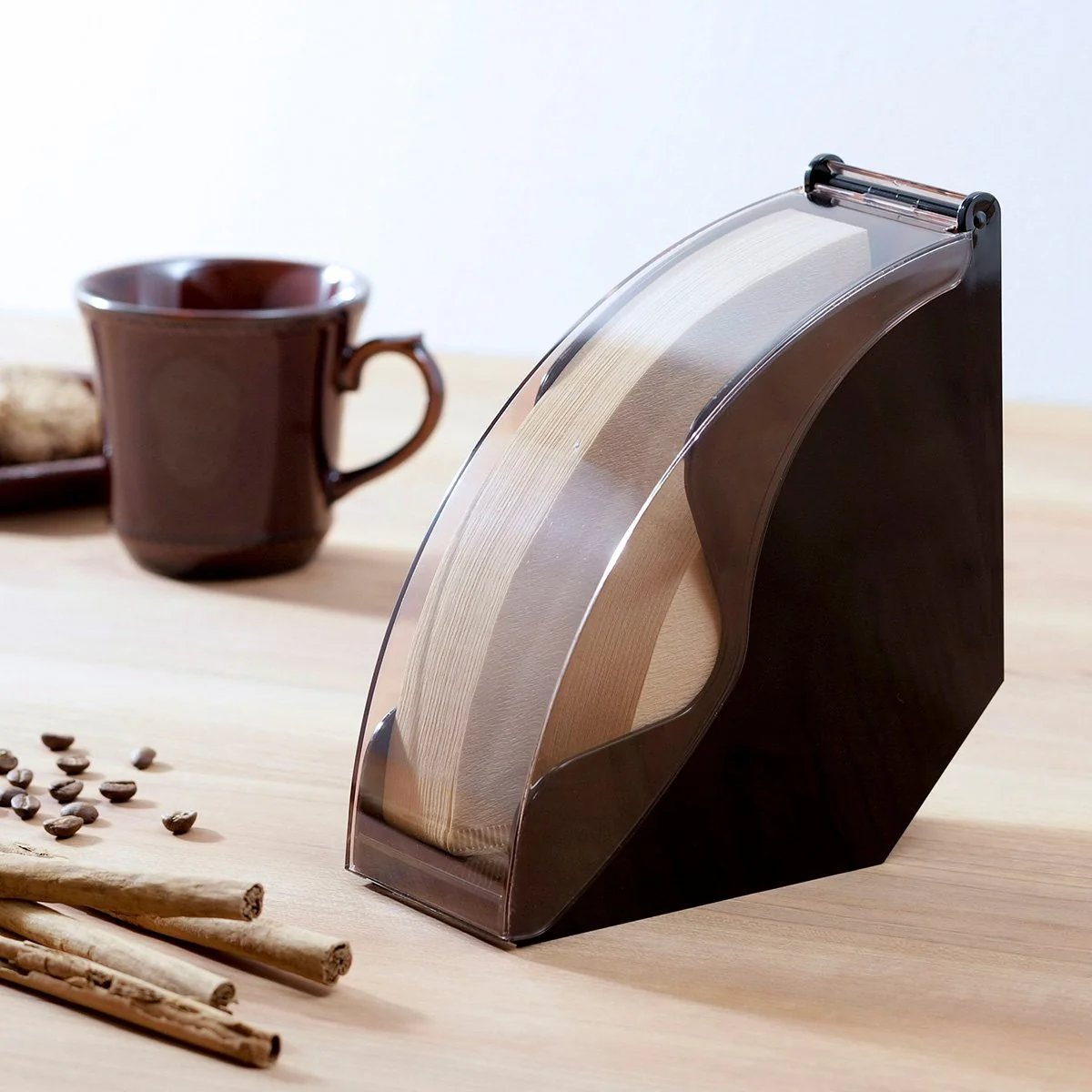 Shimomura Coffee Paper Filter Storage Case Countertop Organizer - Image 2