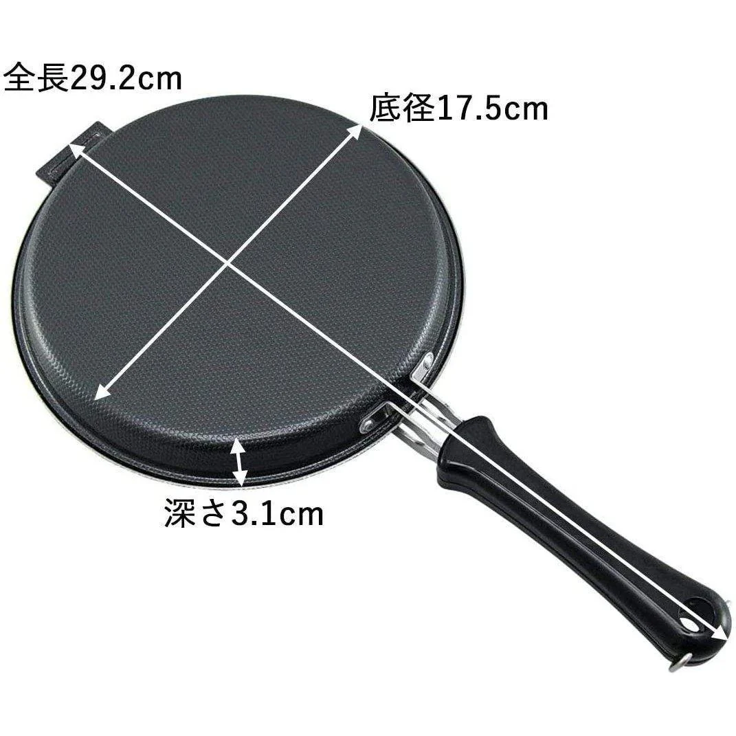 Shimomura Foldable Iron Double Frying Pan (IH Compatible) 36469 - Image 7