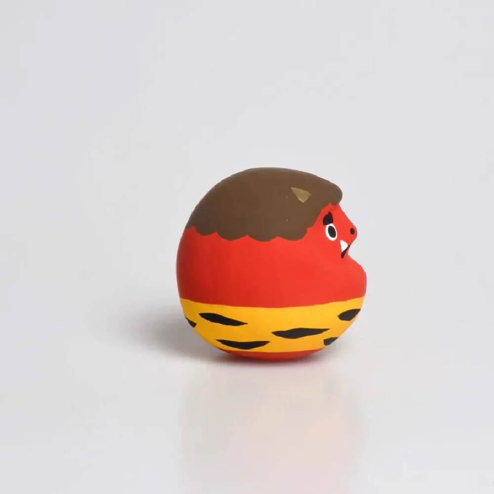 Shirakawa Daruma Demon Red Oni Daruma Doll Good Luck Charm 4.5cm - Image 3