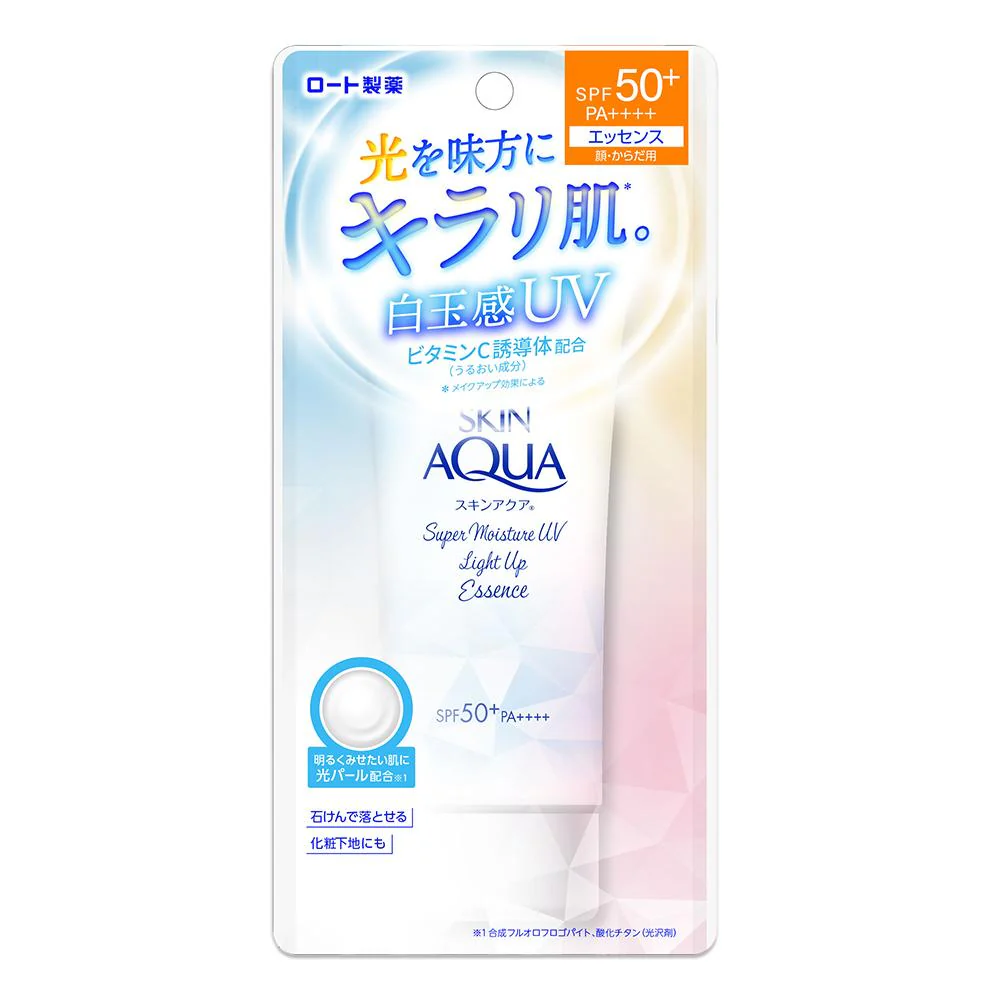Skin Aqua Super Moisture UV Light Up Essence Sunscreen SPF 50+ 70g - Image 2