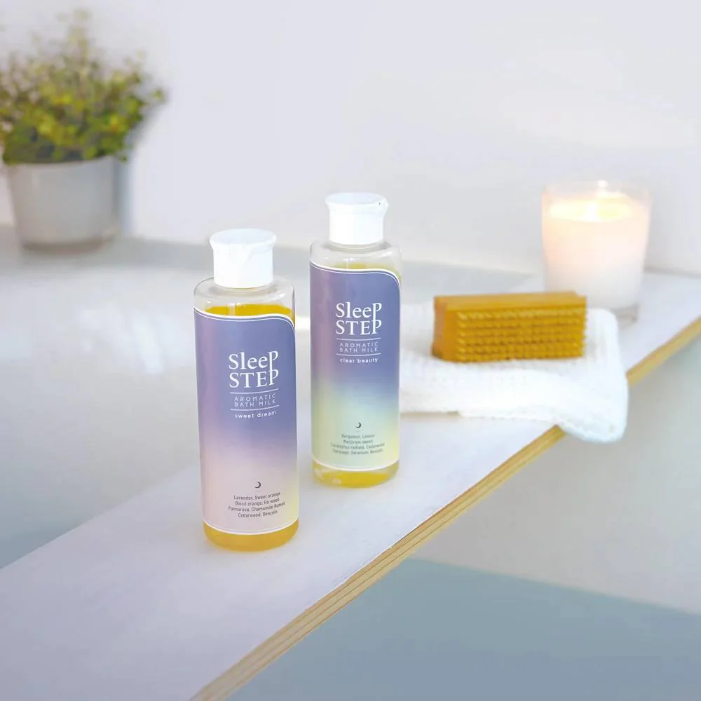 Sleep Step Bath Milk Clear Beauty Refreshing Herbal Bergamot 200ml - Image 5