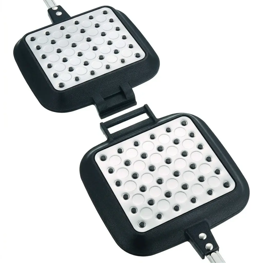 Sugiyama Metal Hot Sandwich Maker Smile Cooker DX Black KS-2887 - Image 4