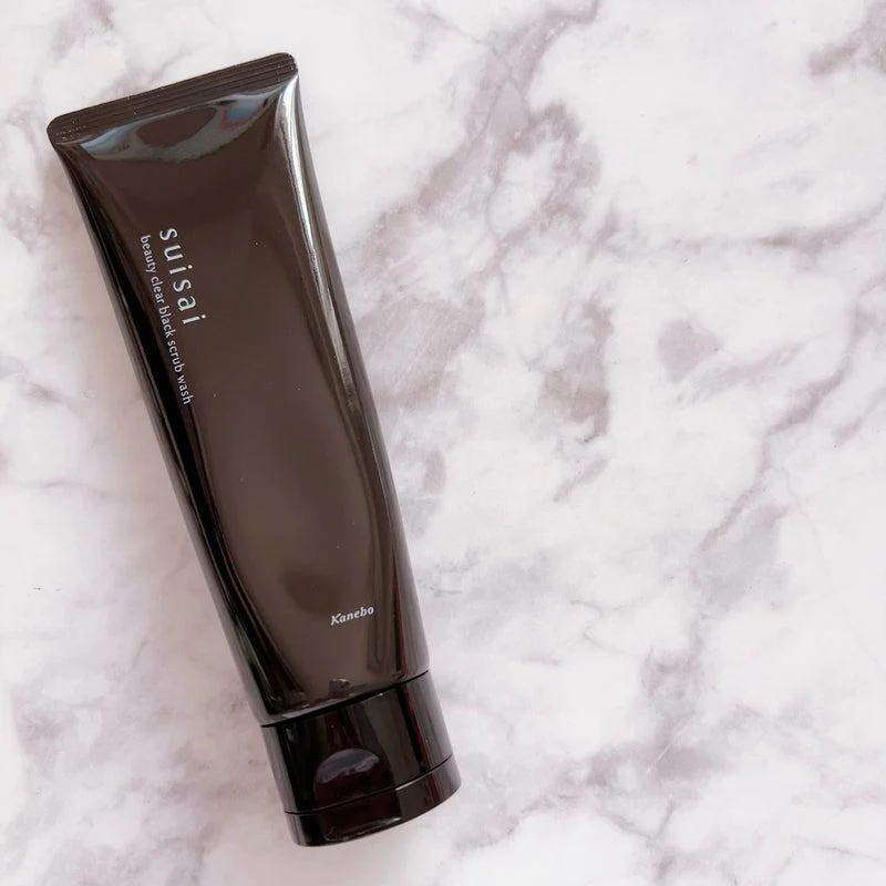 Suisai Beauty Clear Black Scrub Wash Clay Charcoal Pore Cleanser 130g - Image 4