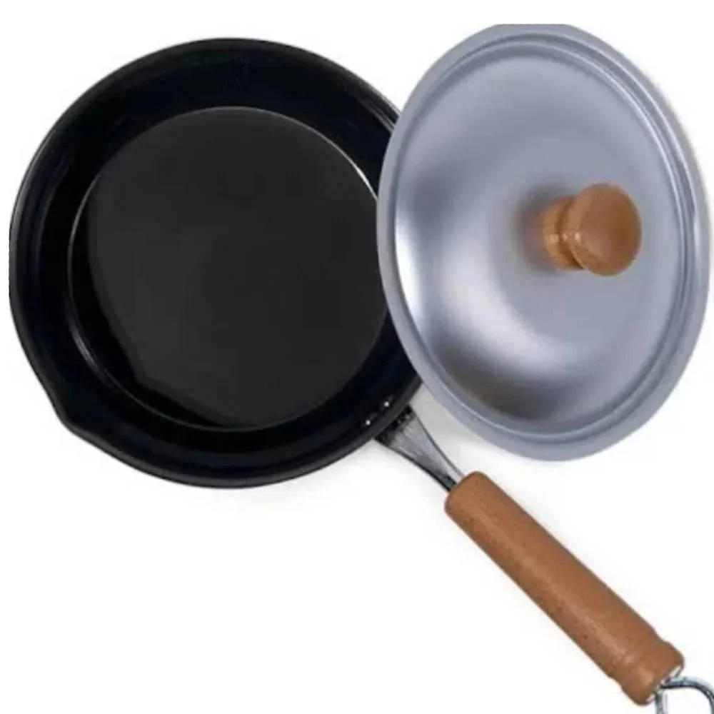 Summit One-Handle Iron Fry Pot with Lid Compact 16cm - Image 4