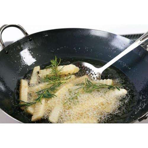 Summit Two-Handled Iron Wok Round Bottom High-Heat Cooking - Image 3