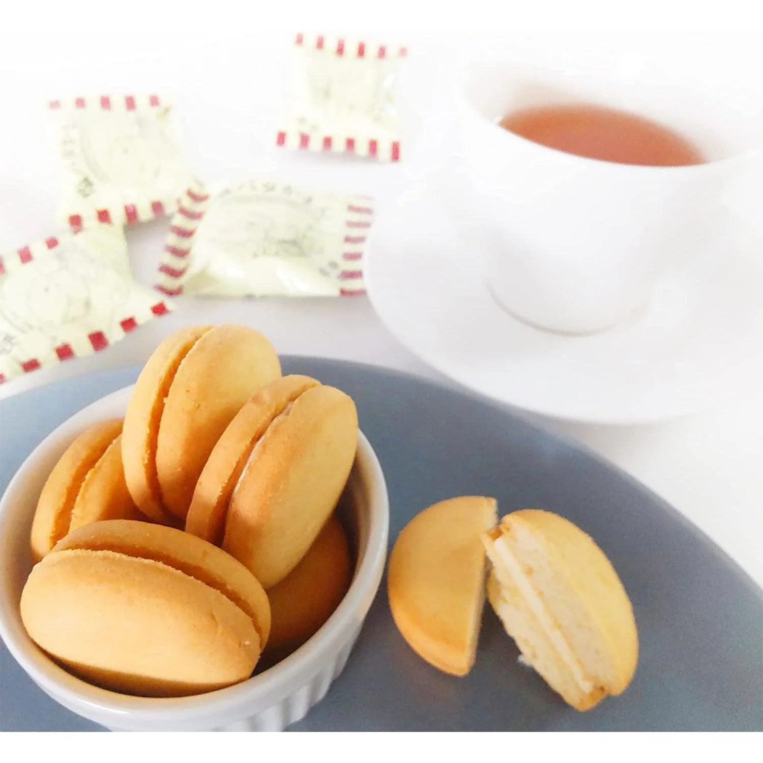 Takara Seika Camembert Cheese Filled Salted Butter Sandwich Cookies (Pack of 3) - Image 2