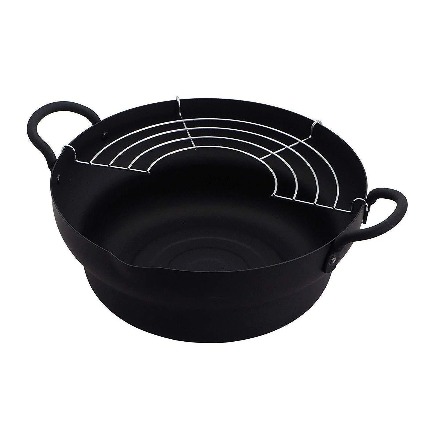 Takumi Japan Iron Tempura Pot Induction Compatible 24cm MGTE24 - Image 2