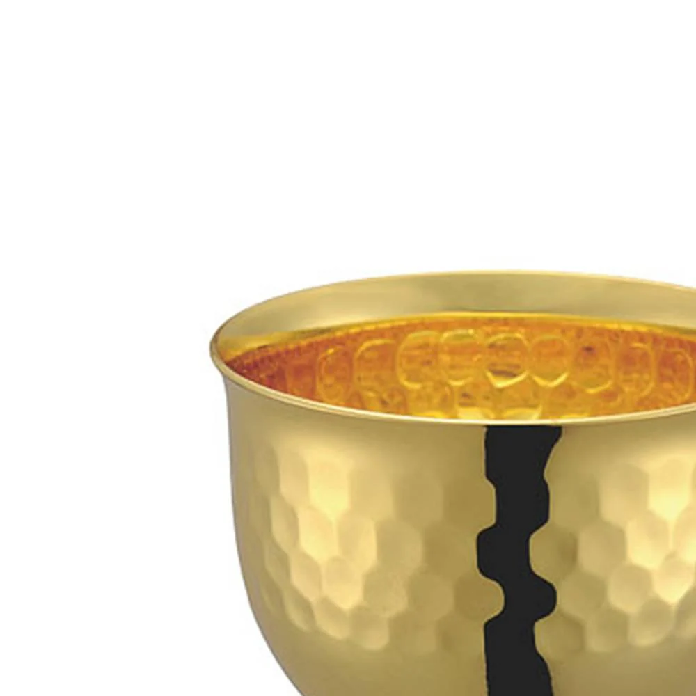 Tanabe Hand Hammered 24K Gold Plated Copper Sake Cup Pair 90ml - Image 4