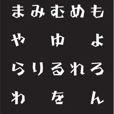 Tenugui Wabunka Hiragana Alphabet Traditional Hand Dyed Cloth - Image 4