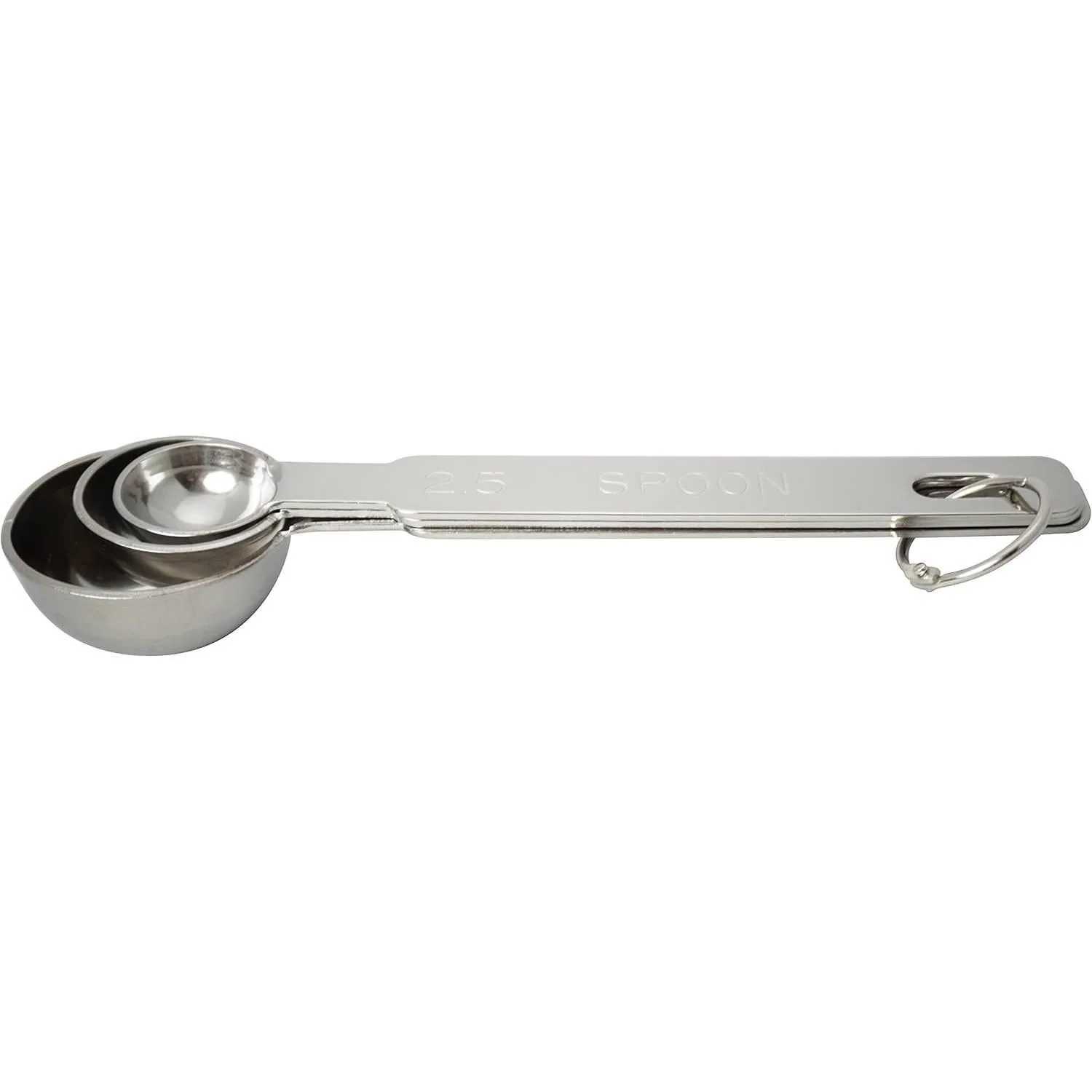 Thick Stainless Steel Measuring Spoons 3-Size Set (2.5cc, 5cc, 15cc) - Image 2