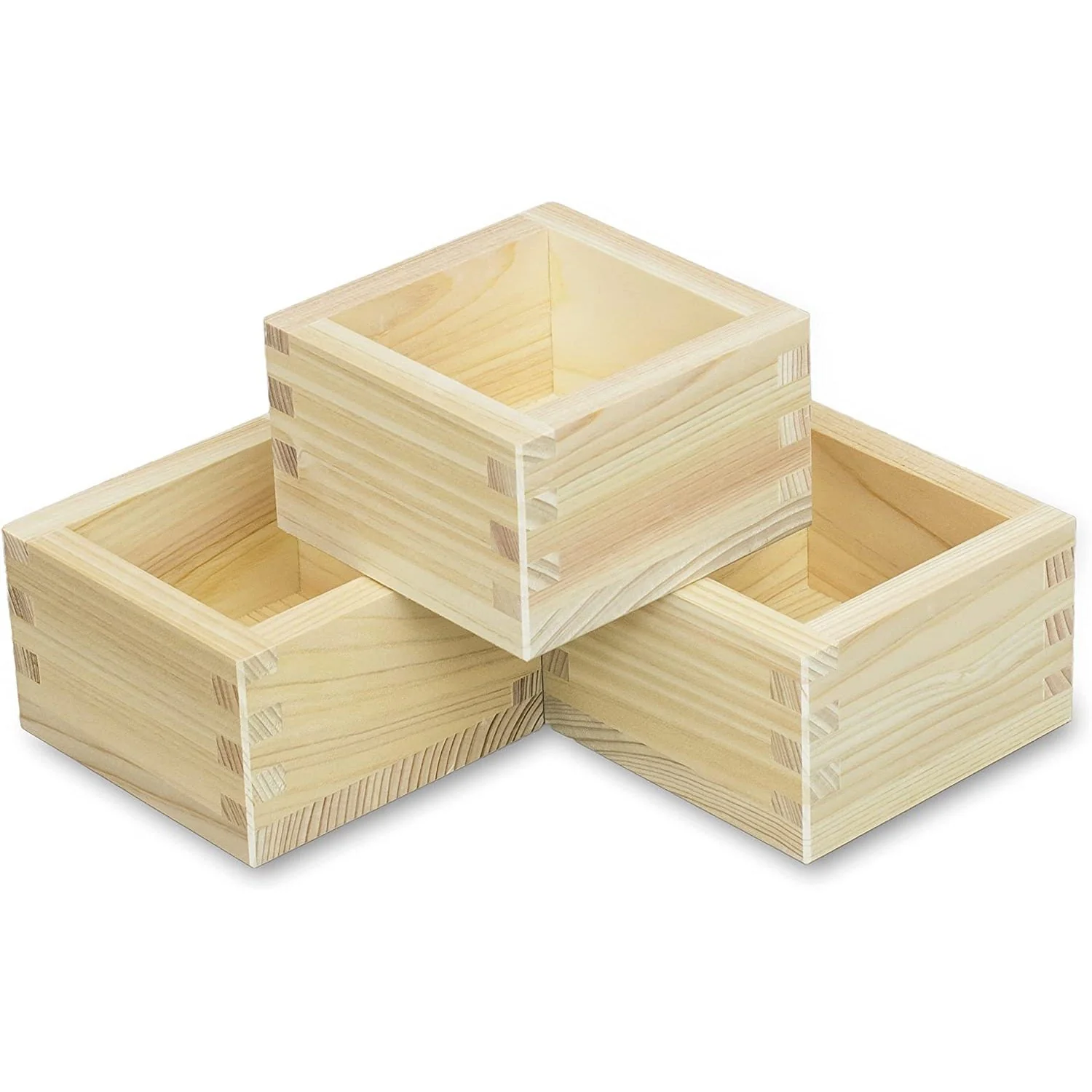 Masu Cup Japanese Hinoki Cypress Wooden Sake Cup Box 1 Gou - Image 6