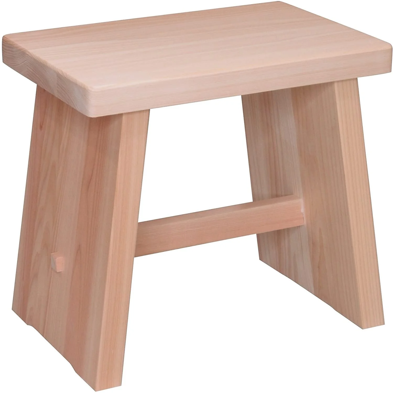 Umezawa Japanese Hinoki Cypress Wooden Bath Stool - Image 5