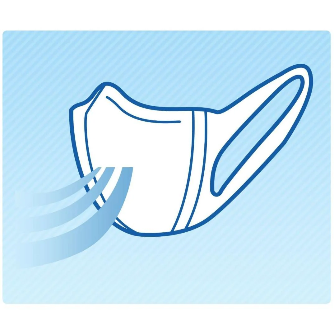 Unicharm Comfortable White Disposable Face Mask Medium Size 7 ct. - Image 3