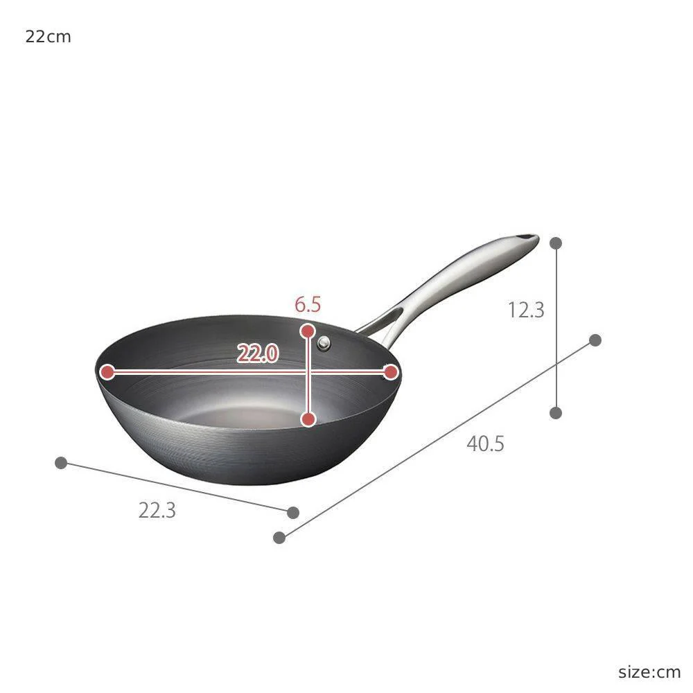 Vita Craft Super Iron Flat-Bottomed Wok With Handle - Image 6