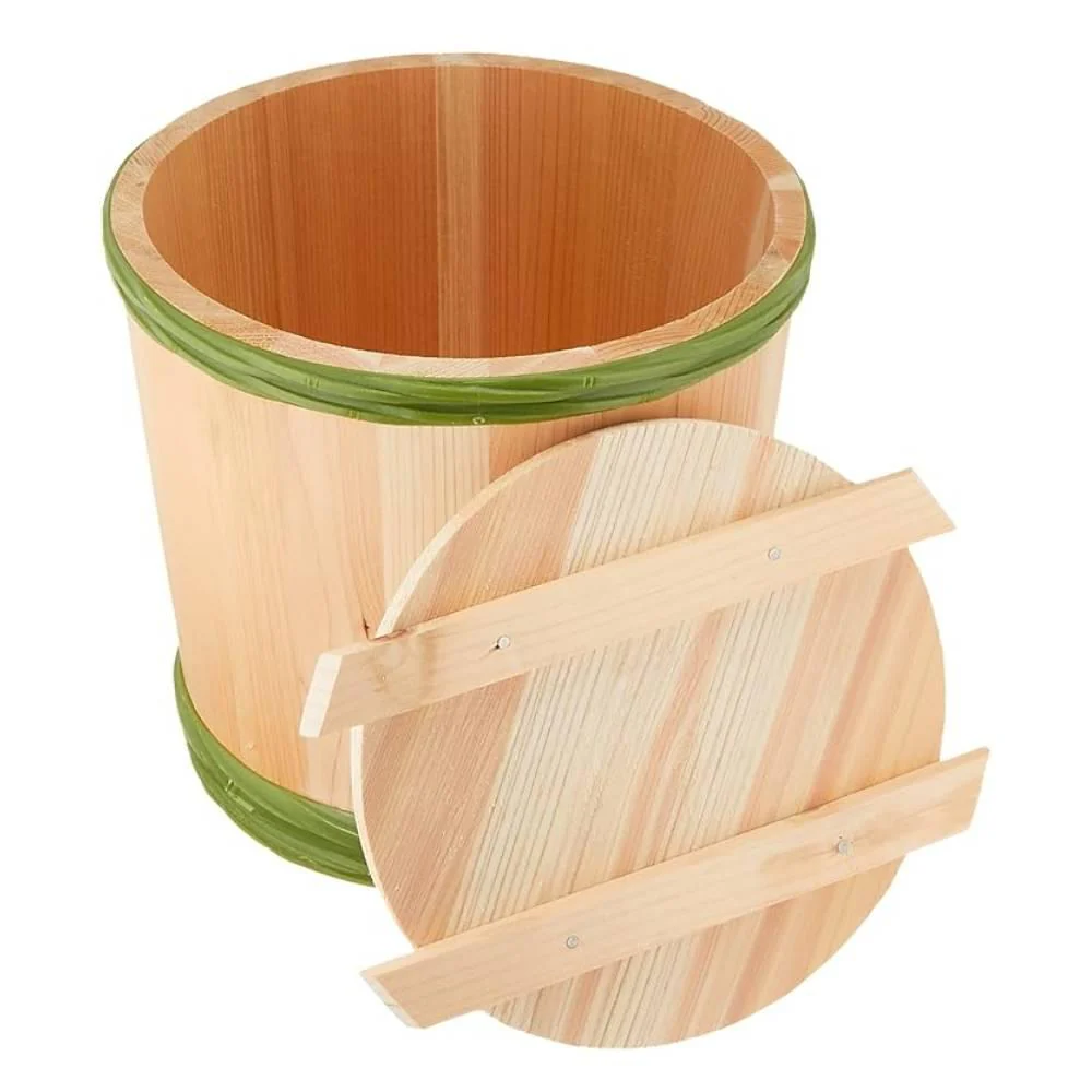 Wooden Pickling Barrel For Making Japanese Pickles 6kg Capacity - Image 2