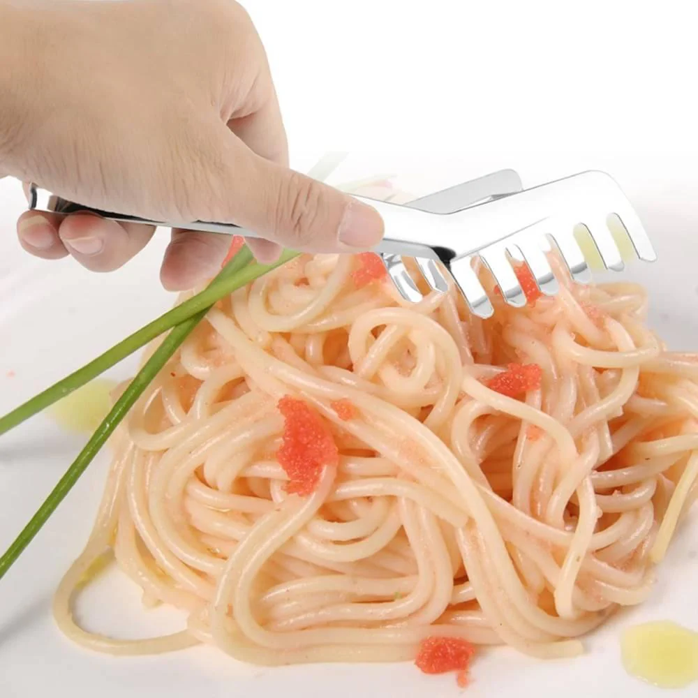 Yamagi Stainless Steel Spaghetti Tongs Pasta Server 190mm - Image 2